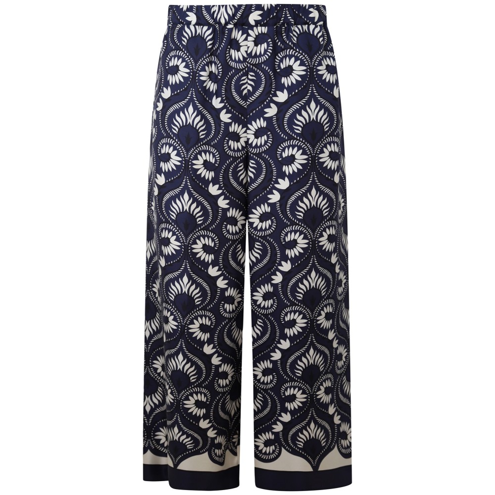 Pantalone blu a fantasia  per donna 'WKDOTTICO'