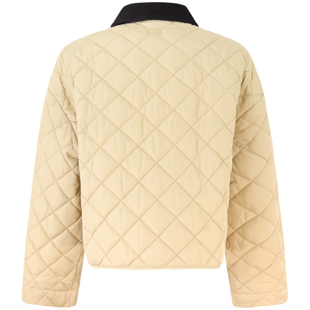 Giubbotto beige reversibile per donna