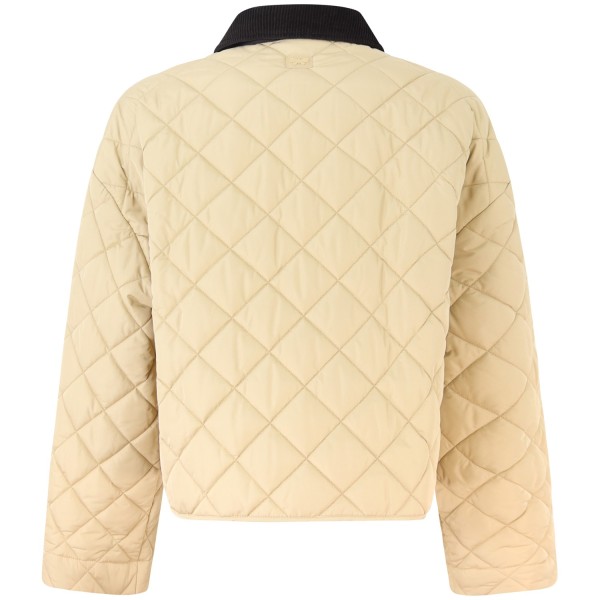 Giubbotto beige reversibile per donna