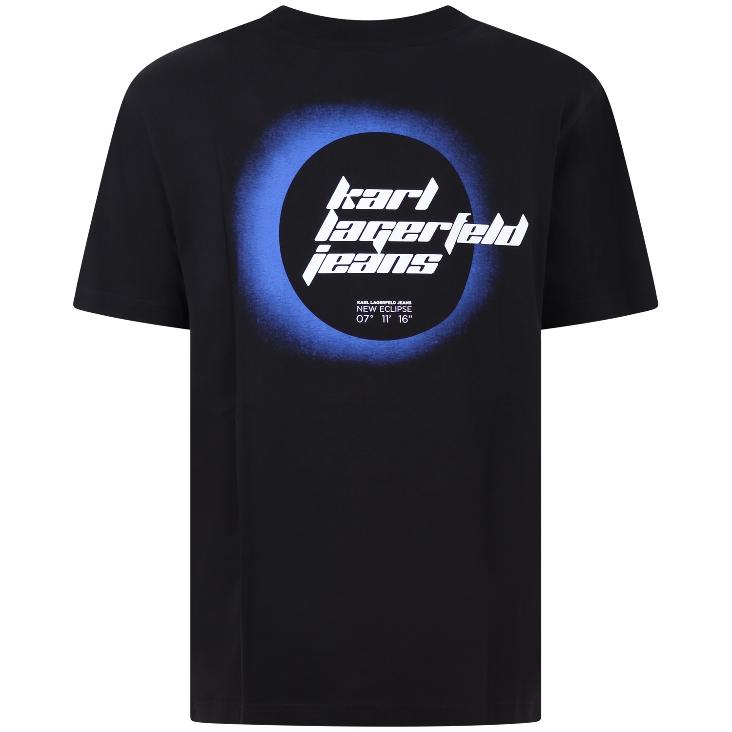 T-shirt nera con stampa per uomo 2