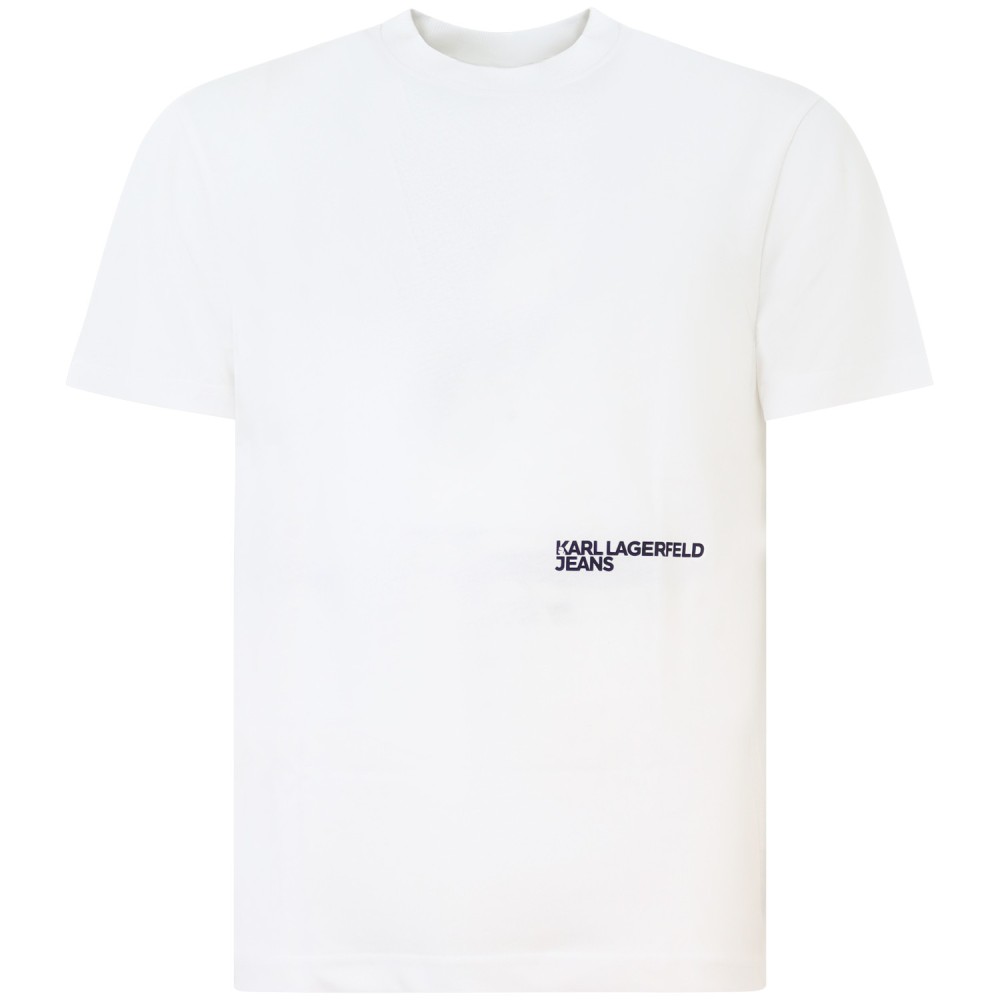 T-shirt bianca con stampa per uomo