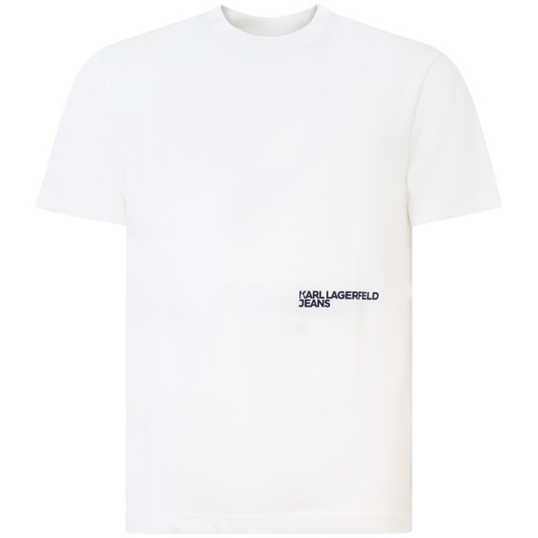 T-shirt bianca con stampa per uomo