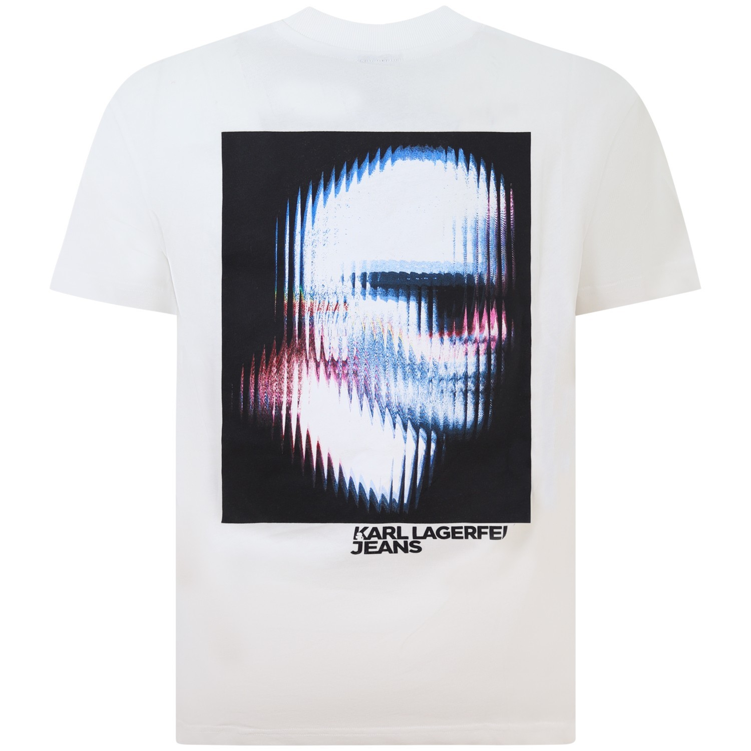 T-shirt bianca con stampa per uomo 2