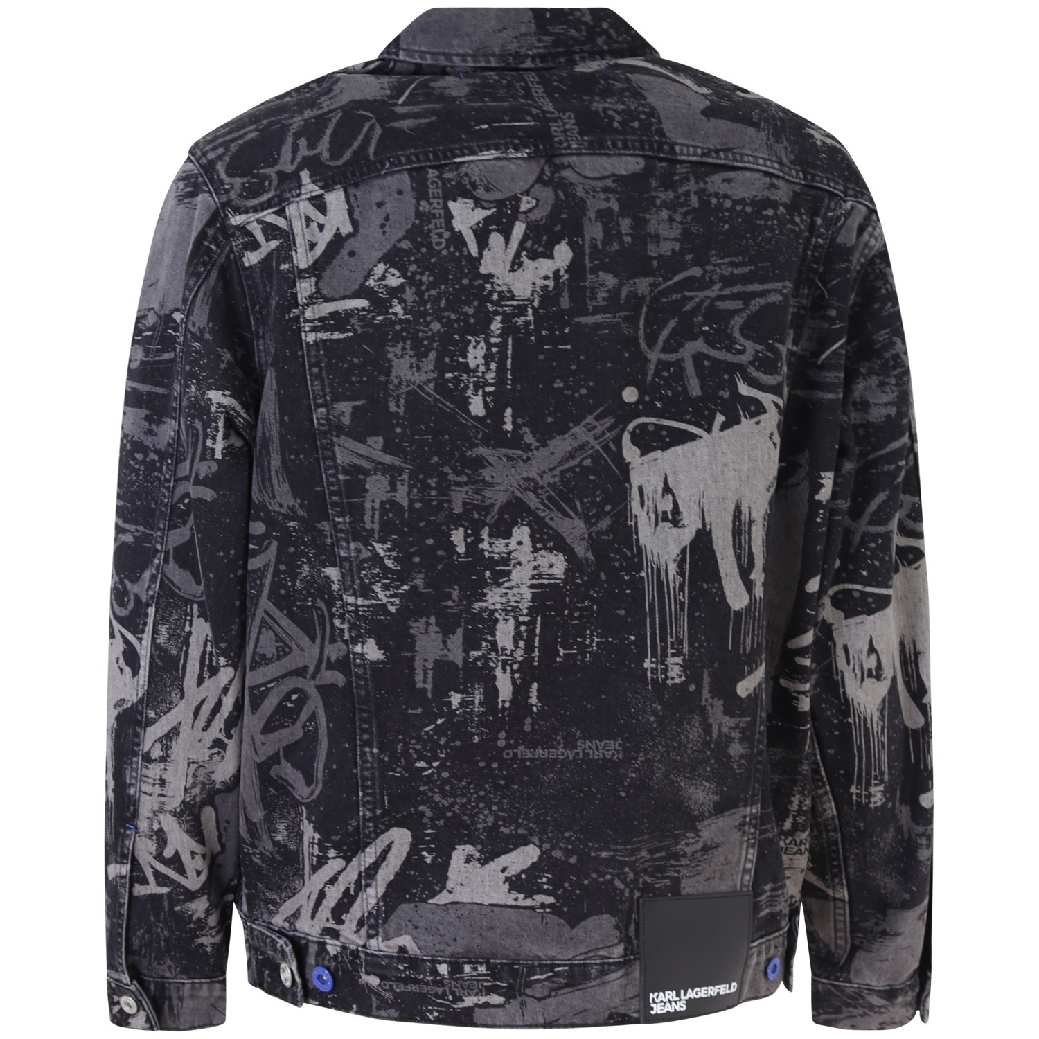 Giubbotto in denim a fantasia per uomo 2