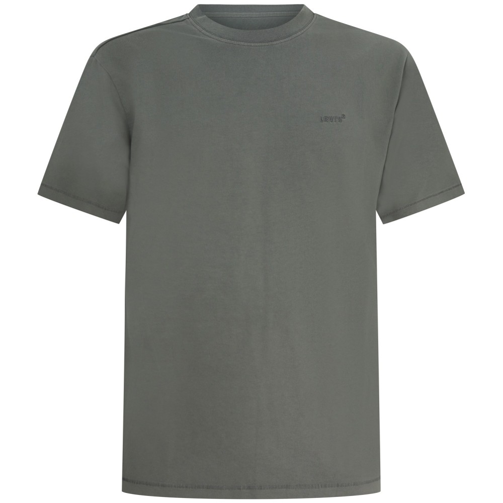 T-shirt verde con mini logo per uomo
