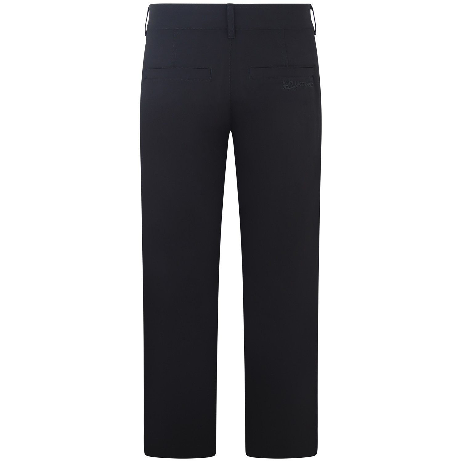 Pantalone nero con mini logo per uomo 2