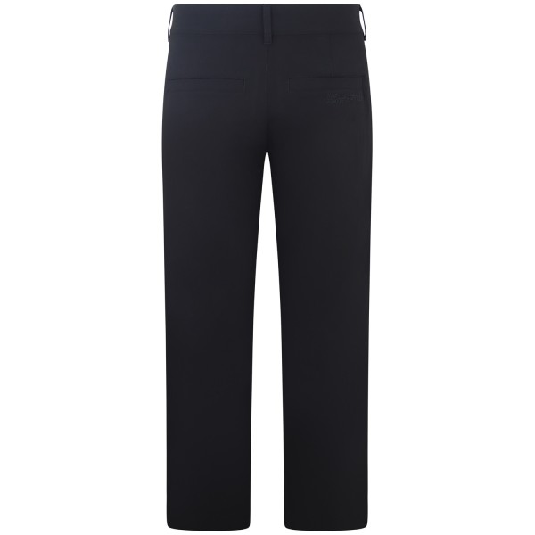 Pantalone nero con mini logo per uomo