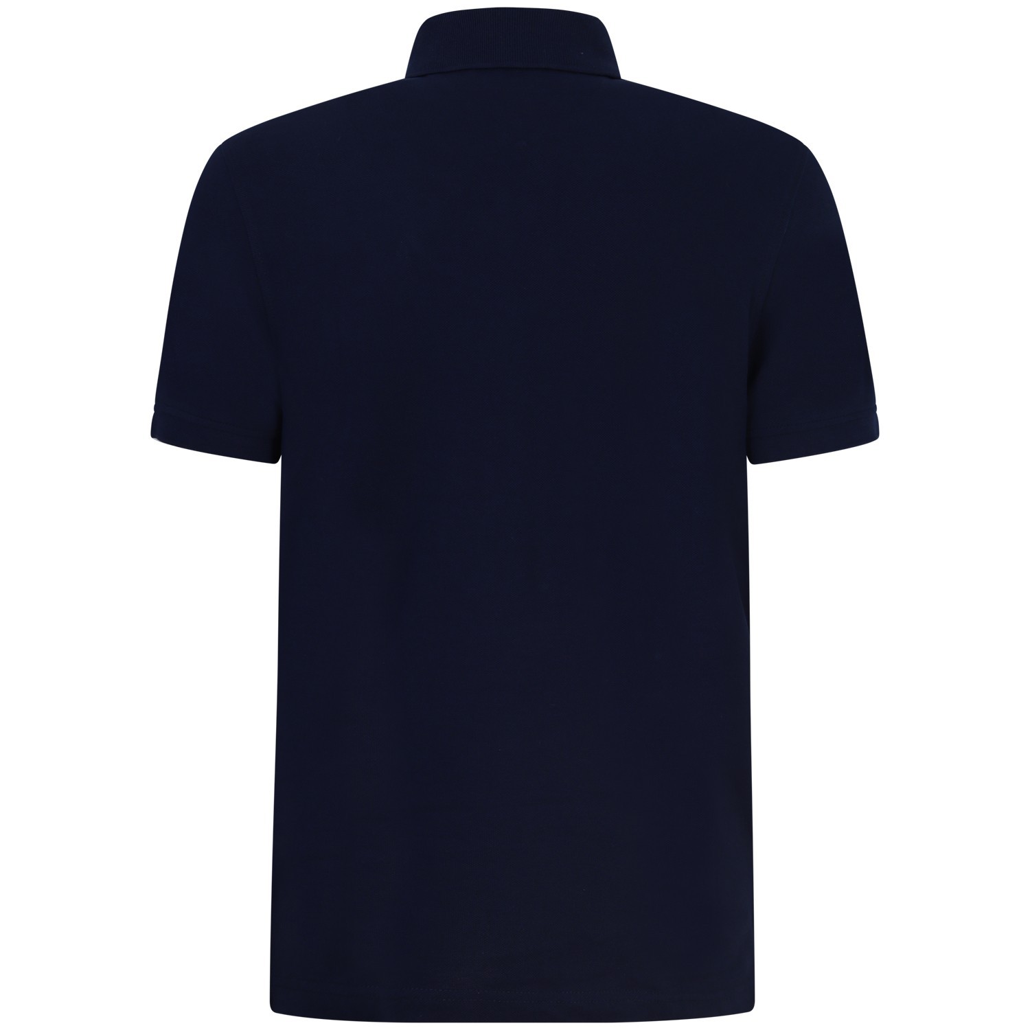 Polo blu con mini logo per uomo 2