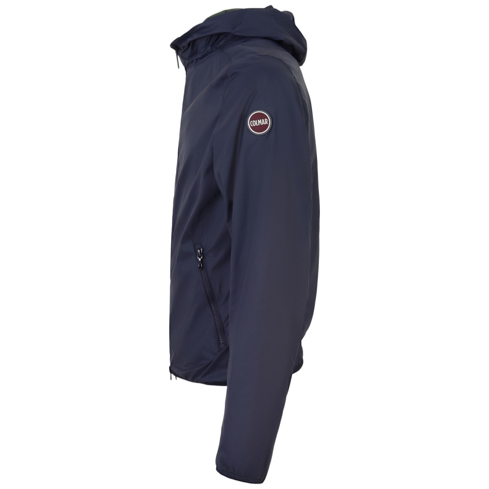 Giubbotto reversibile blu-verde per uomo