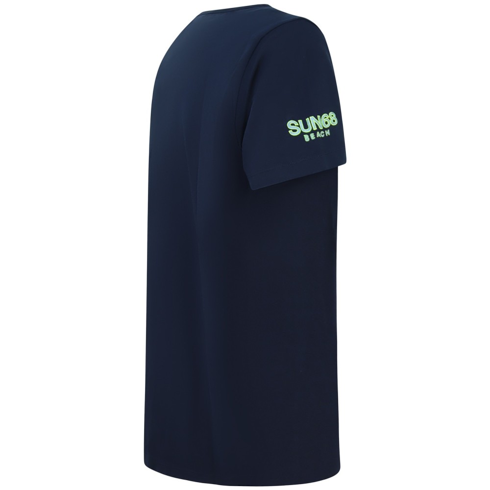 T-shirt blu per uomo