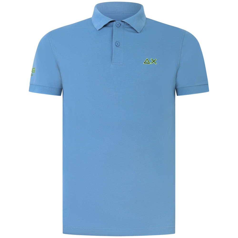 Polo celeste per uomo