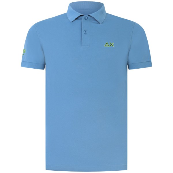 Polo celeste per uomo