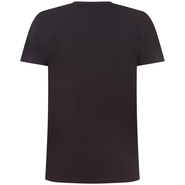 T-shirt marrone con mini logo per uomo