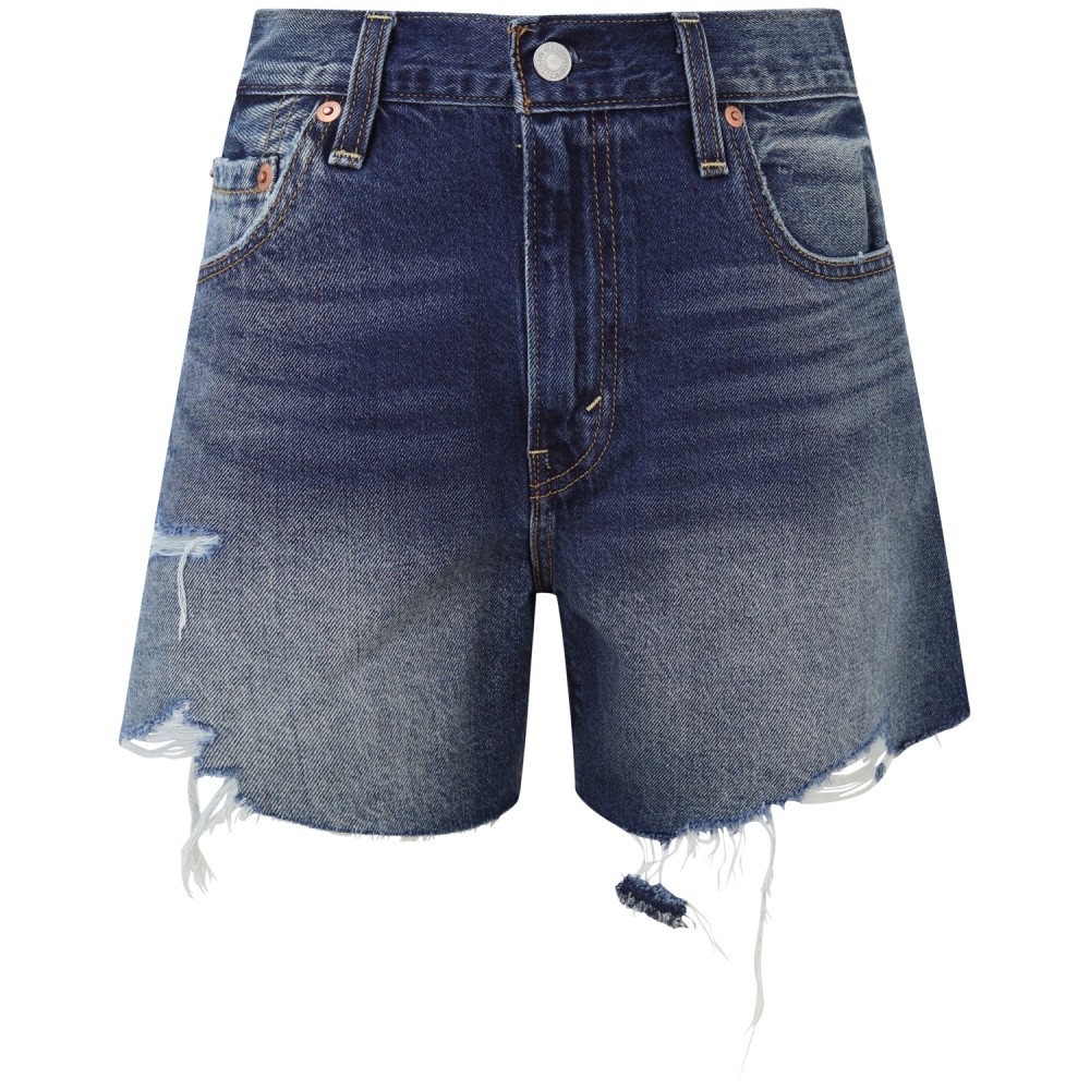 Shorts blu 'RIBCAGE' per donna