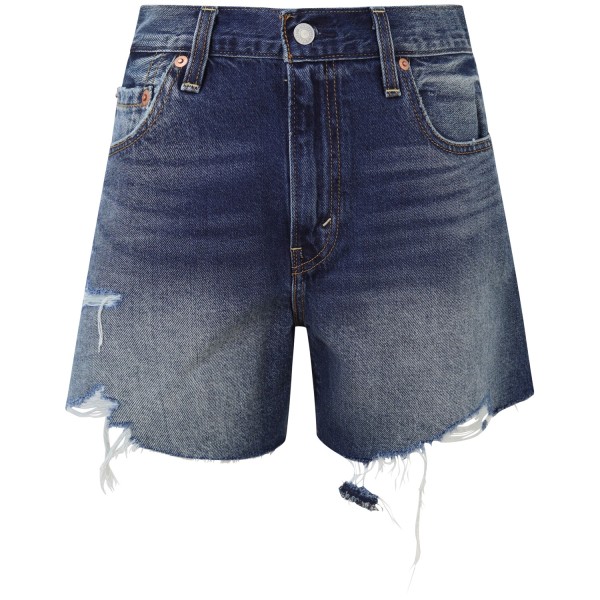 Shorts blu 'RIBCAGE' per donna