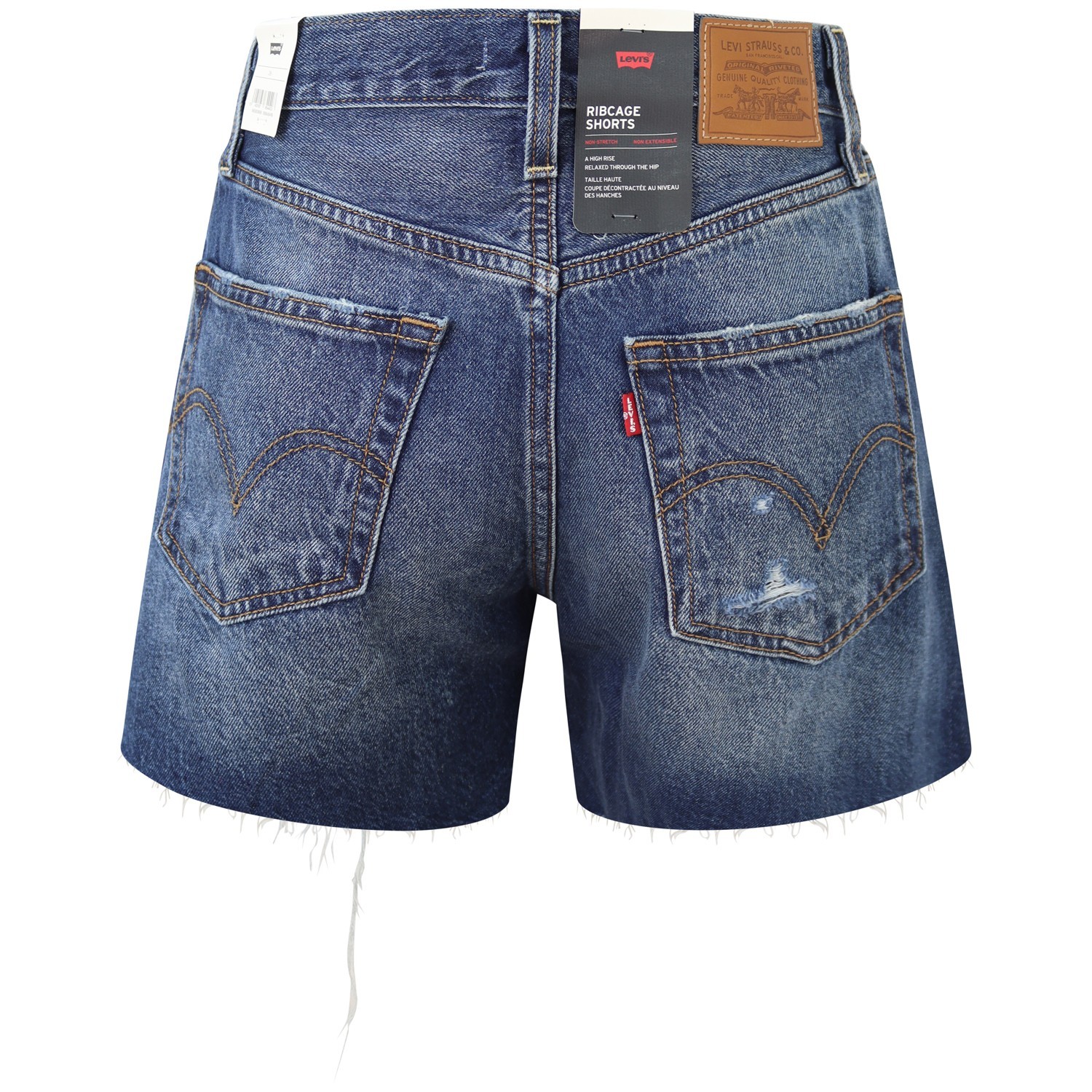 Shorts blu 'RIBCAGE' per donna 2