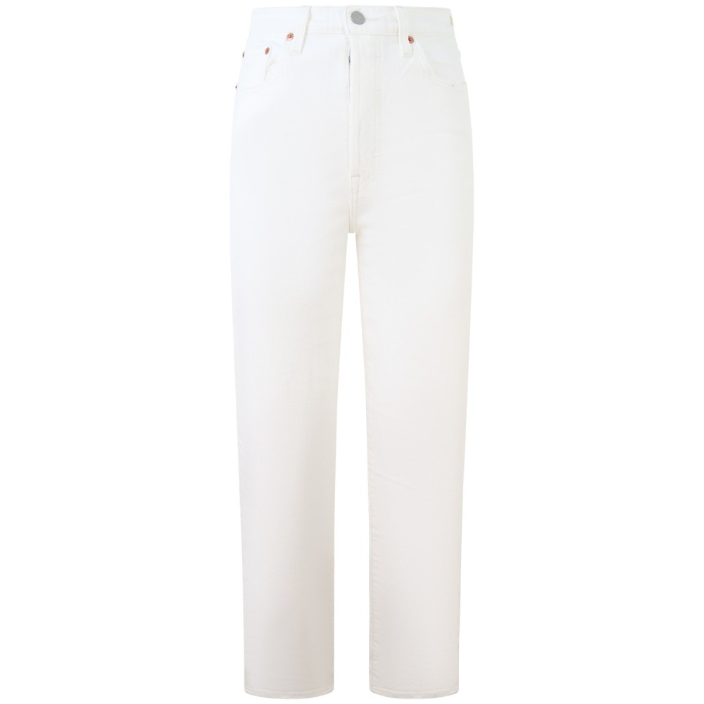 Jeans bianco 'RIBCAGE STRAIGHT ANKLE 'per donna