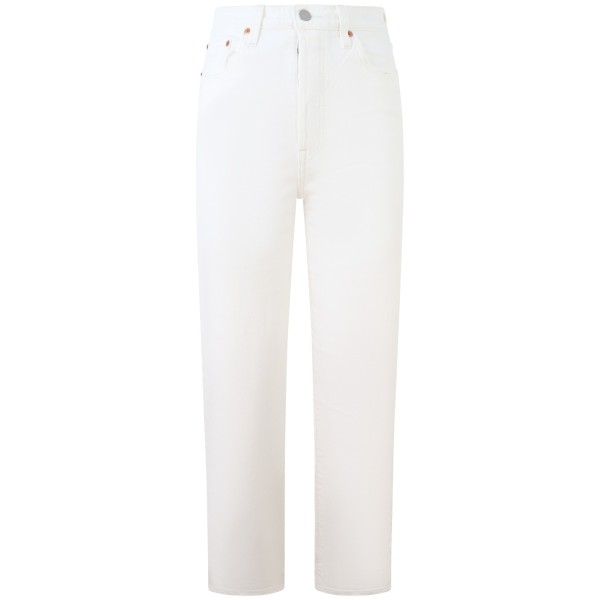 Jeans bianco 'RIBCAGE STRAIGHT ANKLE 'per donna