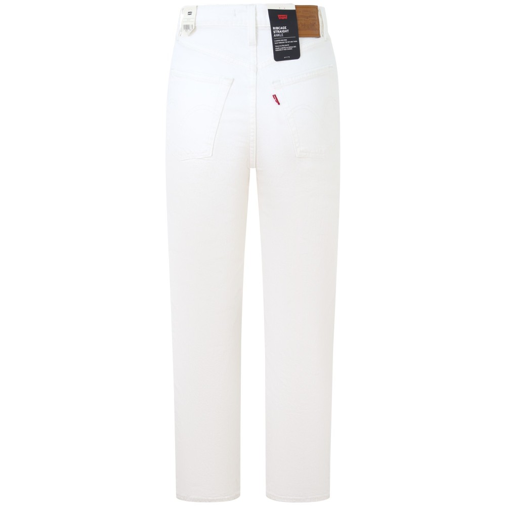 Jeans bianco 'RIBCAGE STRAIGHT ANKLE 'per donna