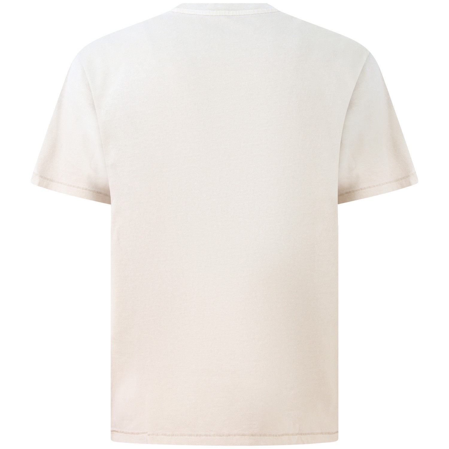T-shirt beige con mini logo per uomo 2