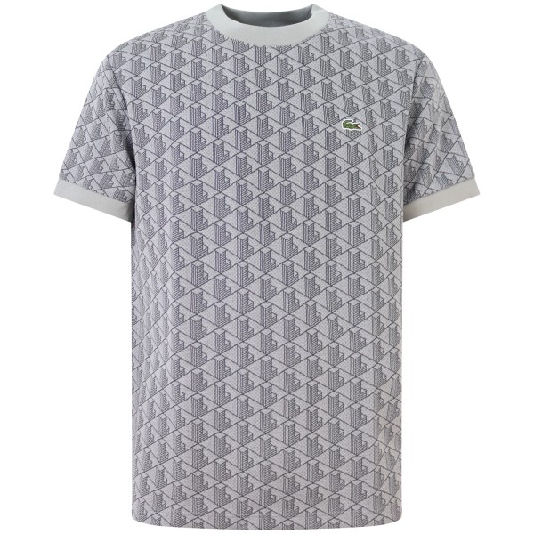 T-shirt logata grigio  per uomo
