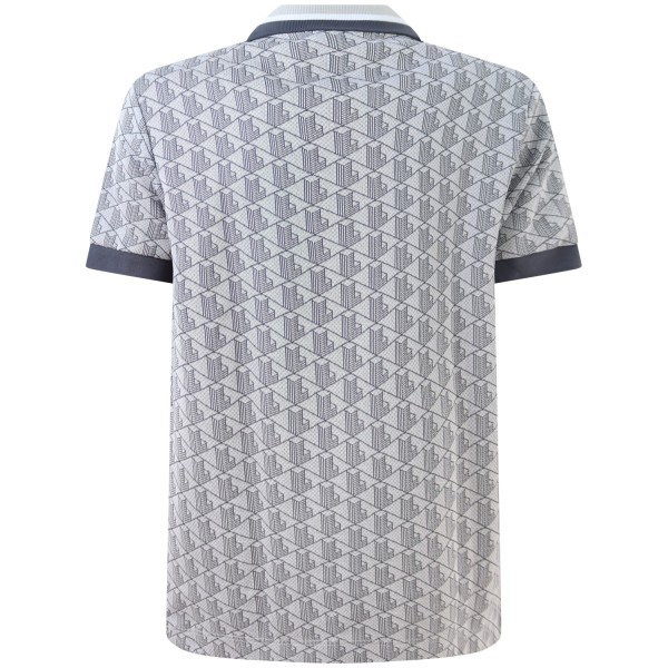 Polo grigio logata per uomo