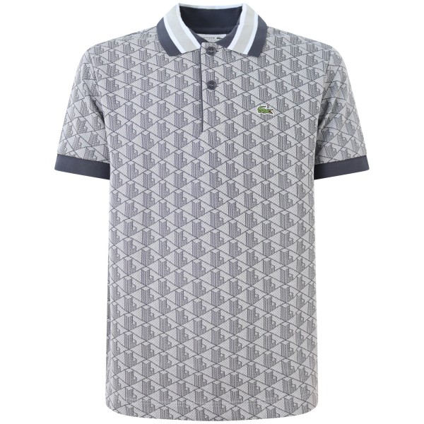 Polo logata grigio  per uomo