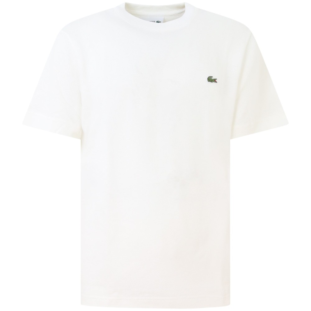 T-shirt bianca  piquè  per uomo