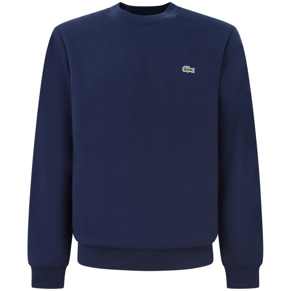 Felpa  blu con mini logo per uomo