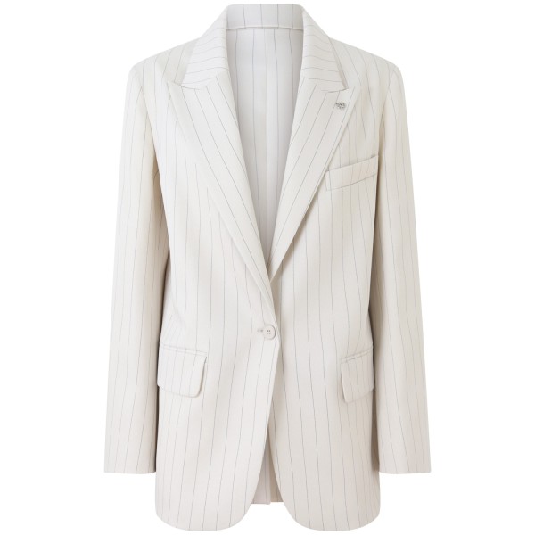 Giacca avorio gessata 'IRINA' per donna