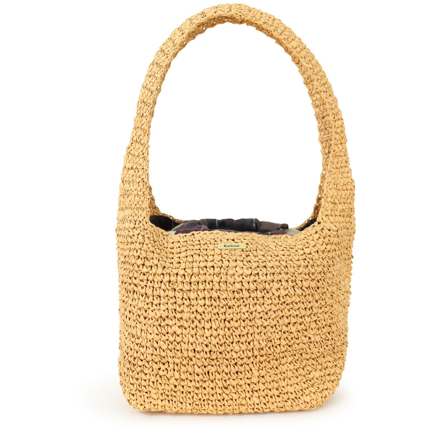 Borsa in rafia beige per donna 2