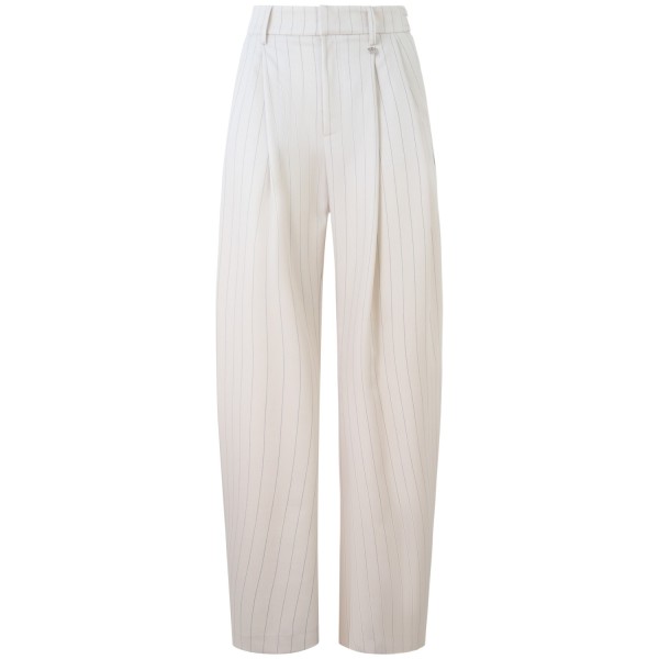 Pantalone avorio gessato 'IRINA' per donna