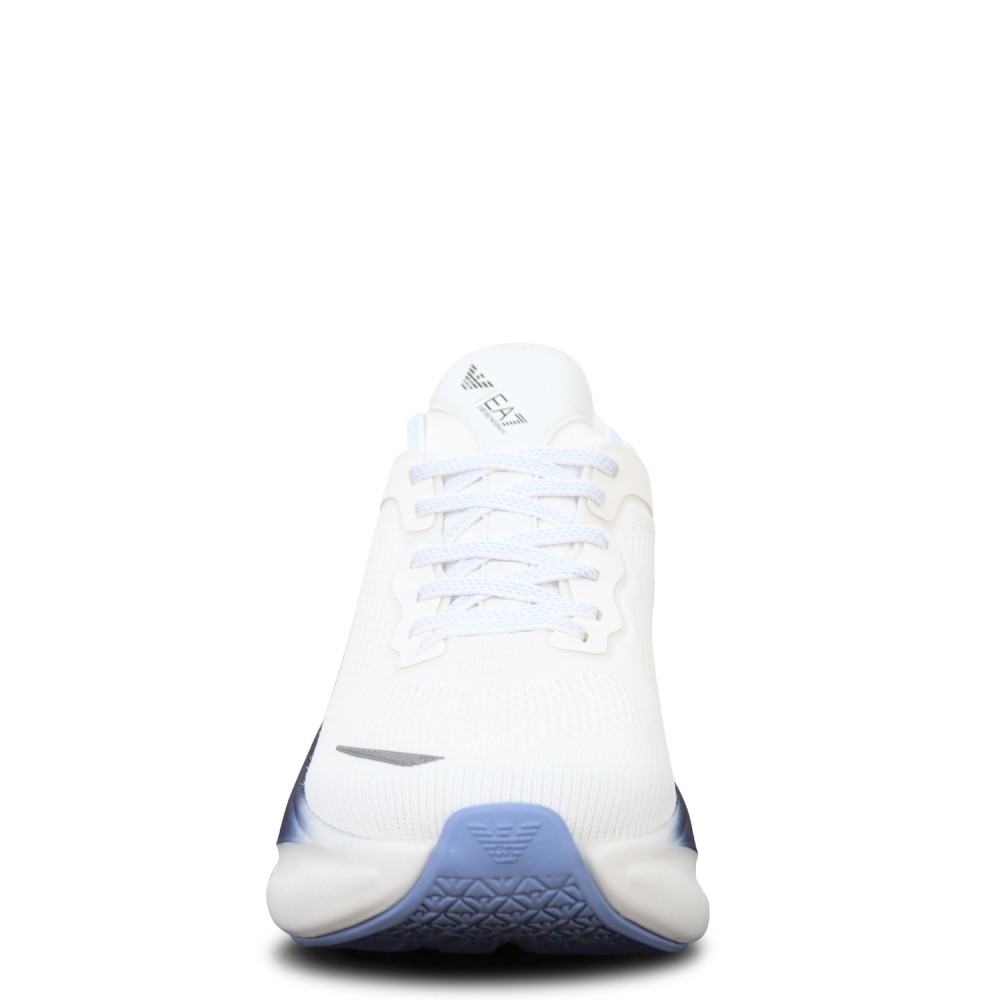 Sneakers bianca e blu per uomo
