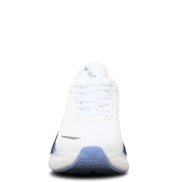 Sneakers bianca e blu per uomo