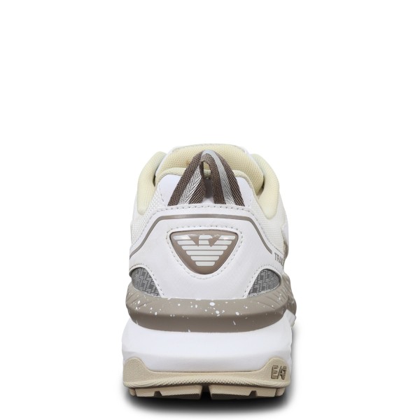 Sneakers bianca e beige per uomo