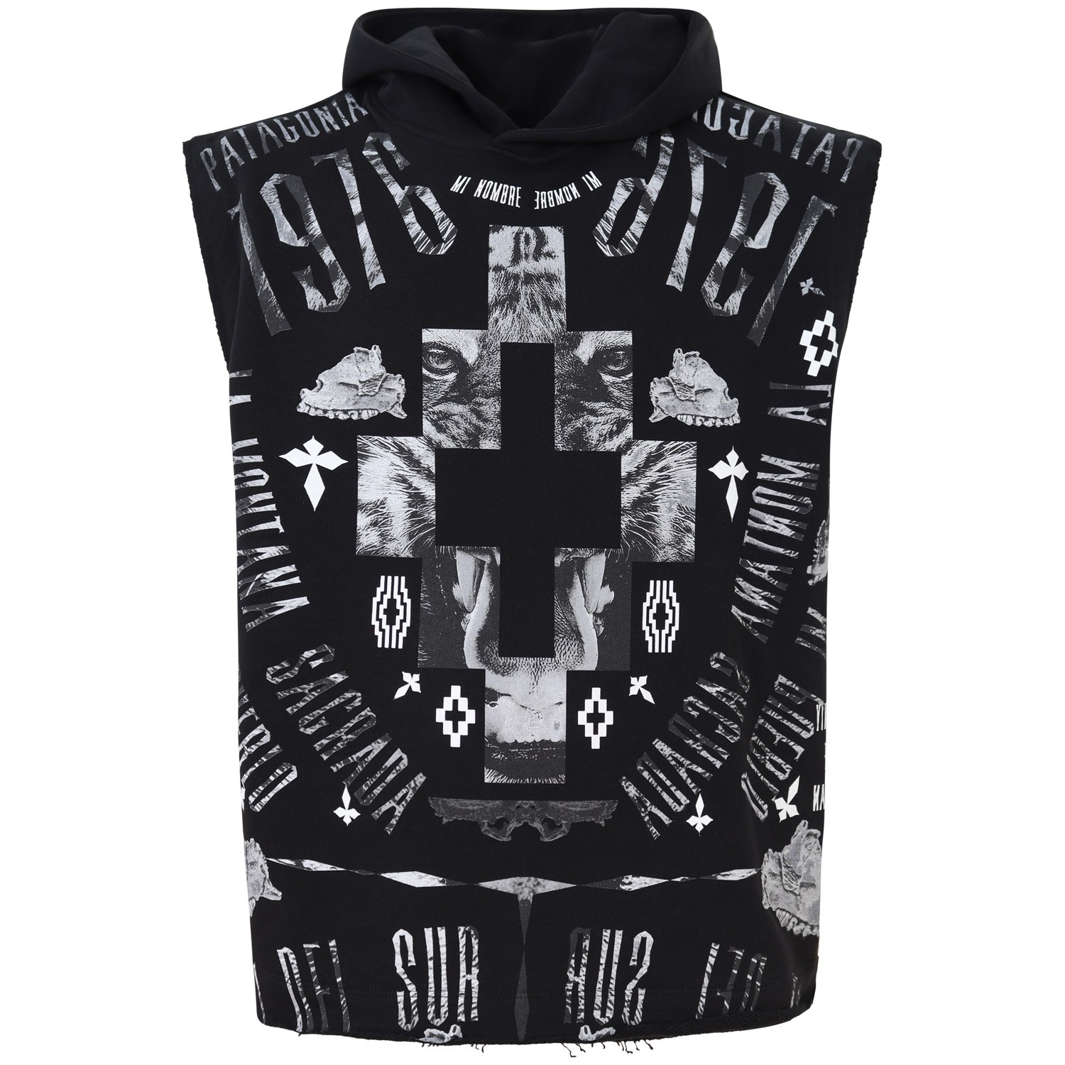 Felpa smanicata nera  per uomo 2