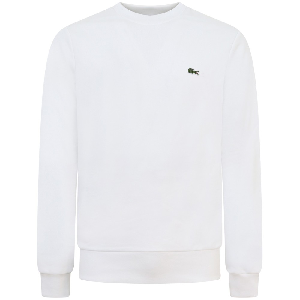 Felpa bianca con mini logo per uomo