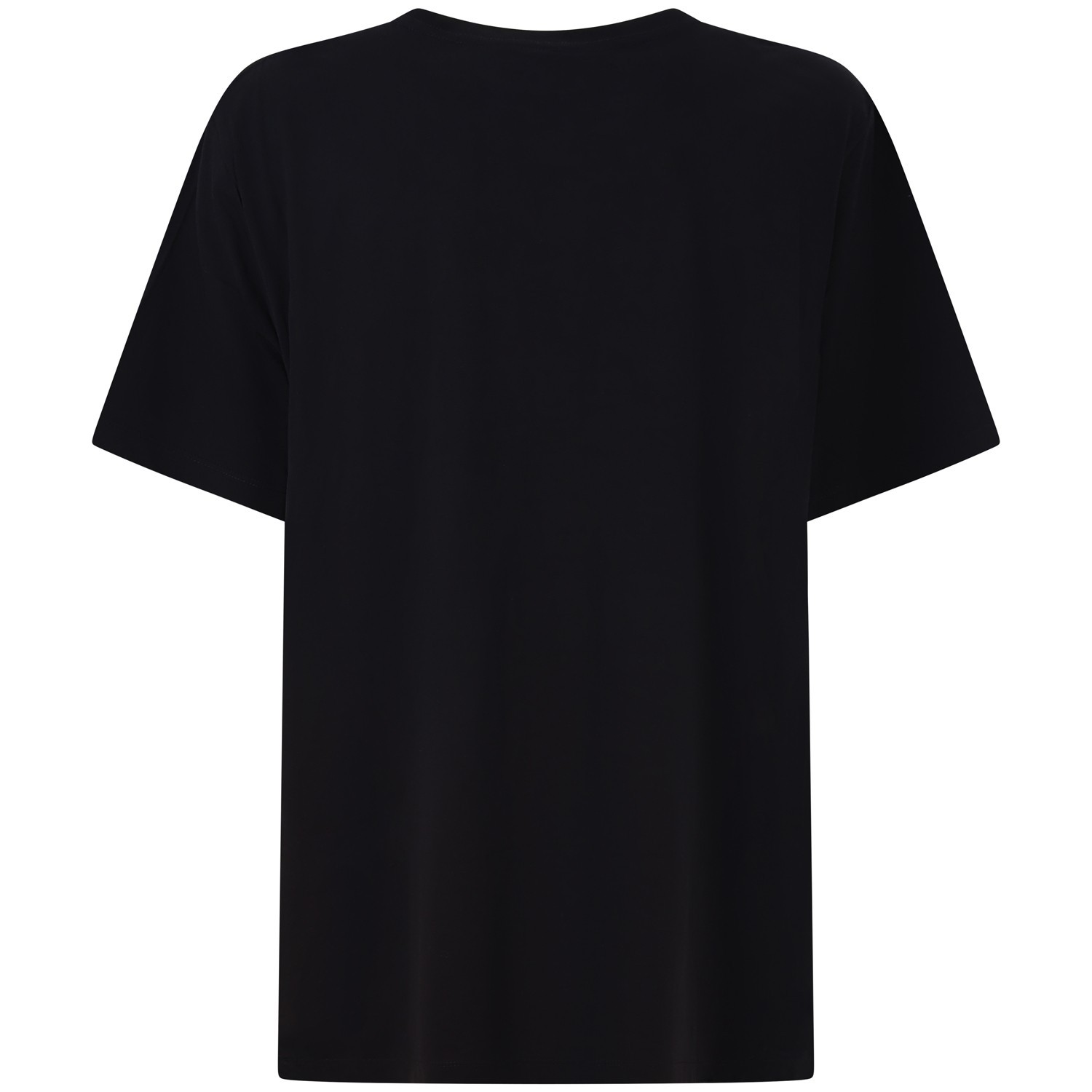 T-shirt nera con logo ricamato per uomo 2