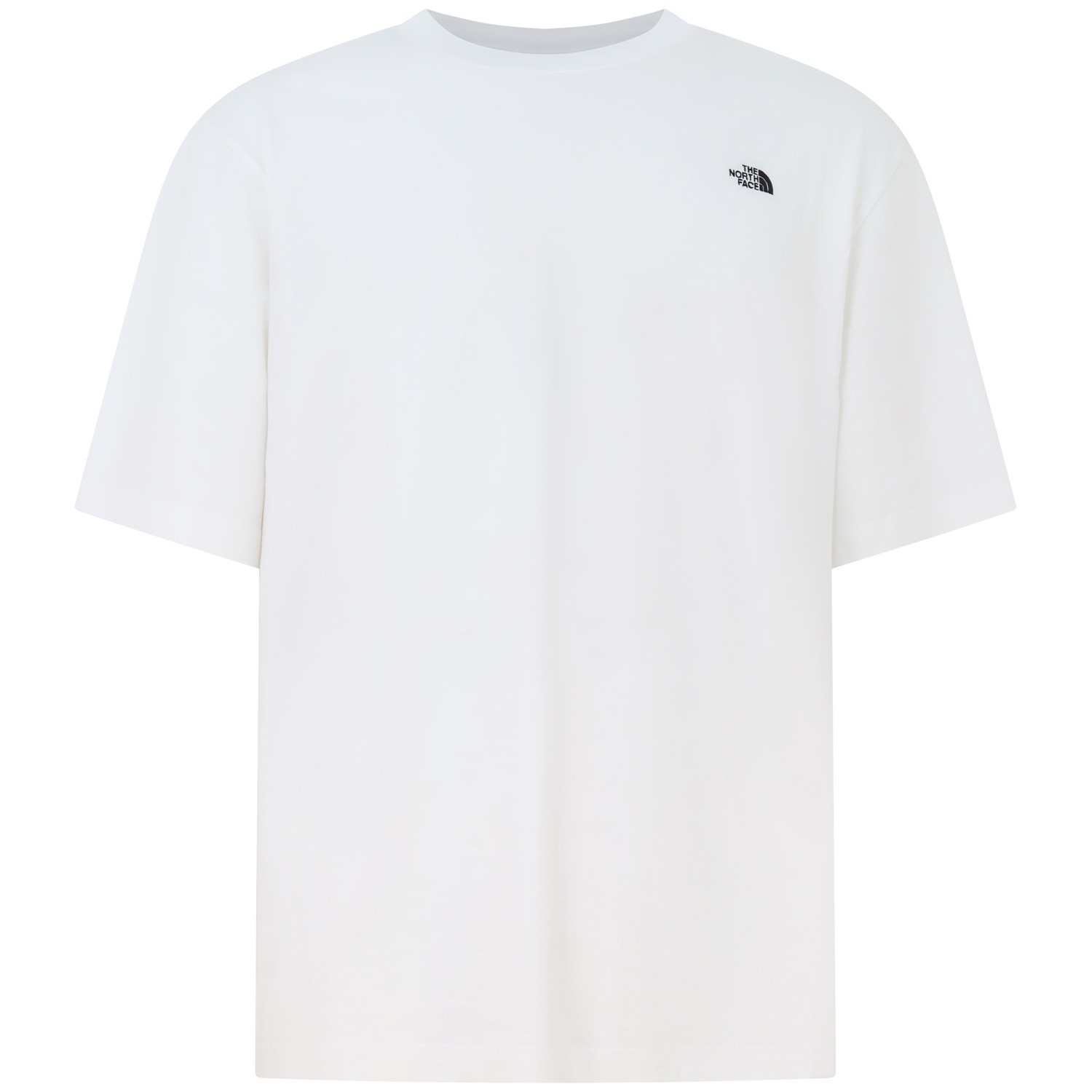 T-shirt bianca con logo ricamato per uomo