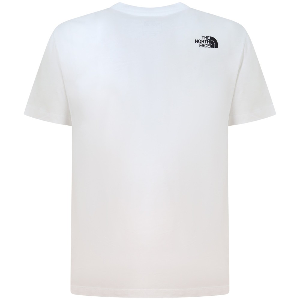 T-shirt bianca con mini logo per uomo