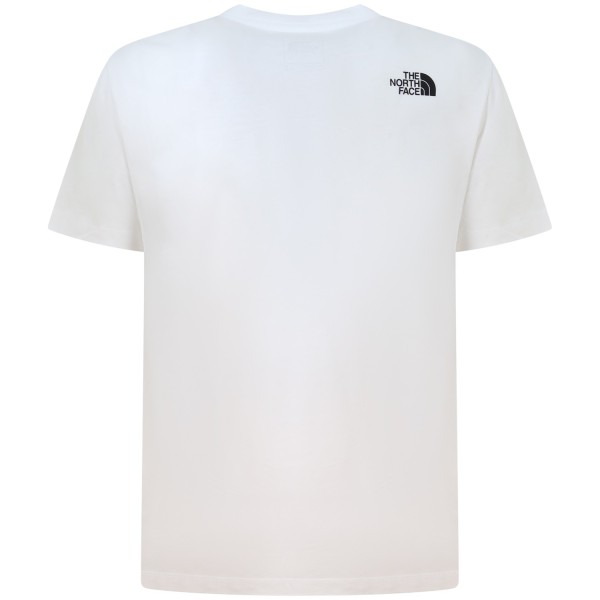 T-shirt bianca con mini logo per uomo