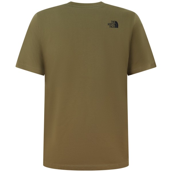 T-shirt verde con mini logo per uomo