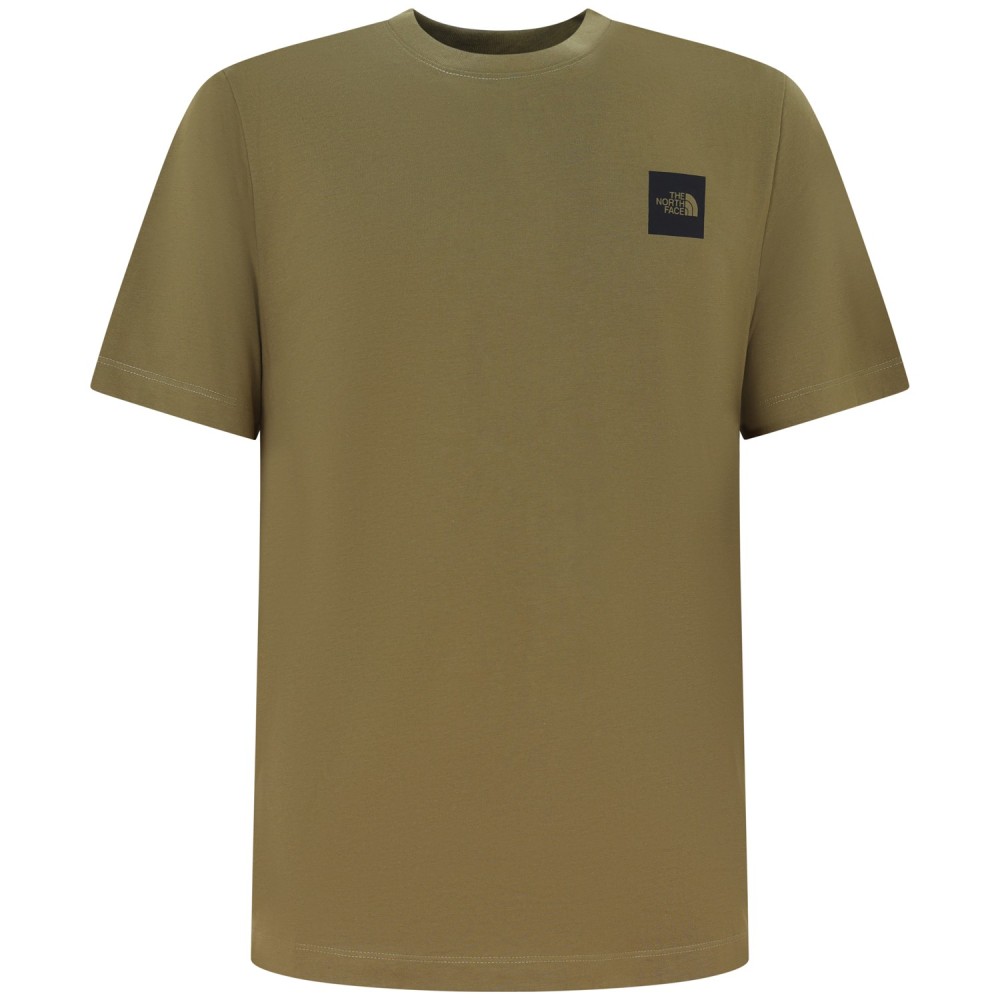 T-shirt verde con mini logo per uomo