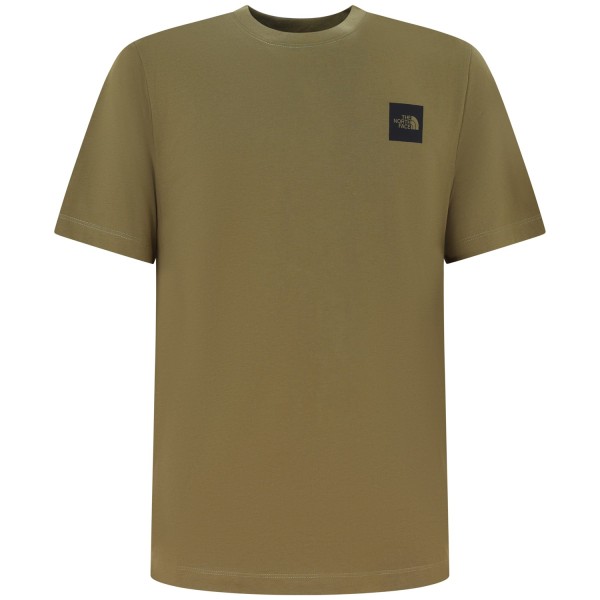 T-shirt verde con mini logo per uomo