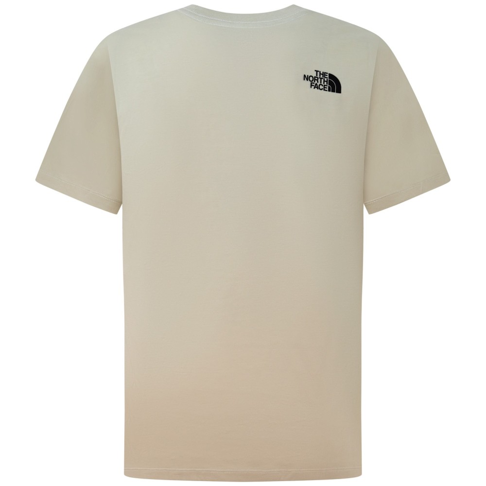 T-shirt beige con mini logo per uomo