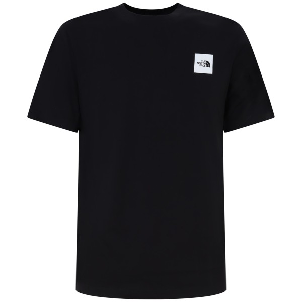 T-shirt nera con mini logo per uomo