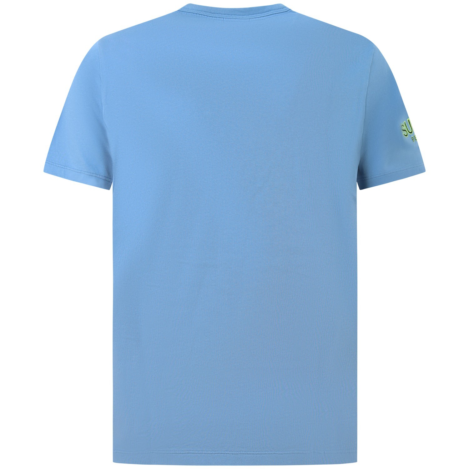 T-shirt celeste per uomo 2