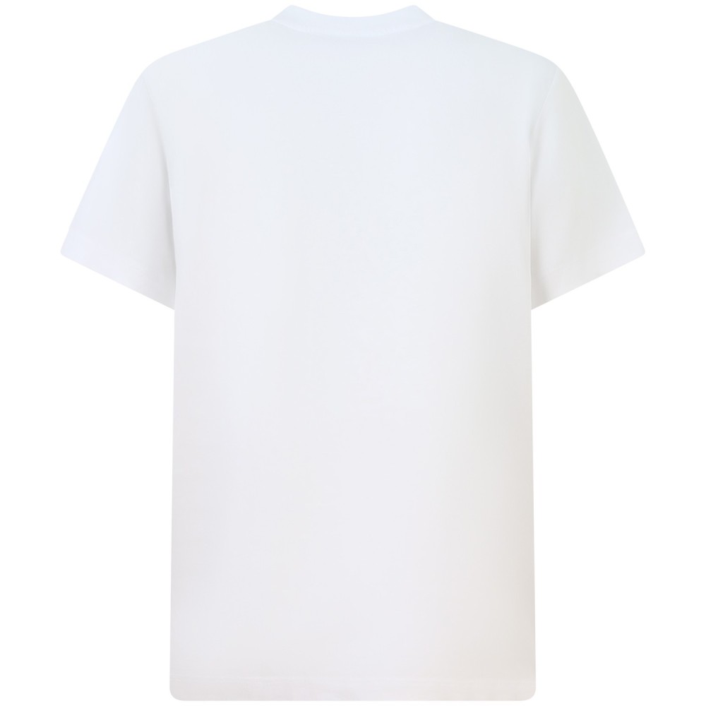 T-shirt bianca over per uomo