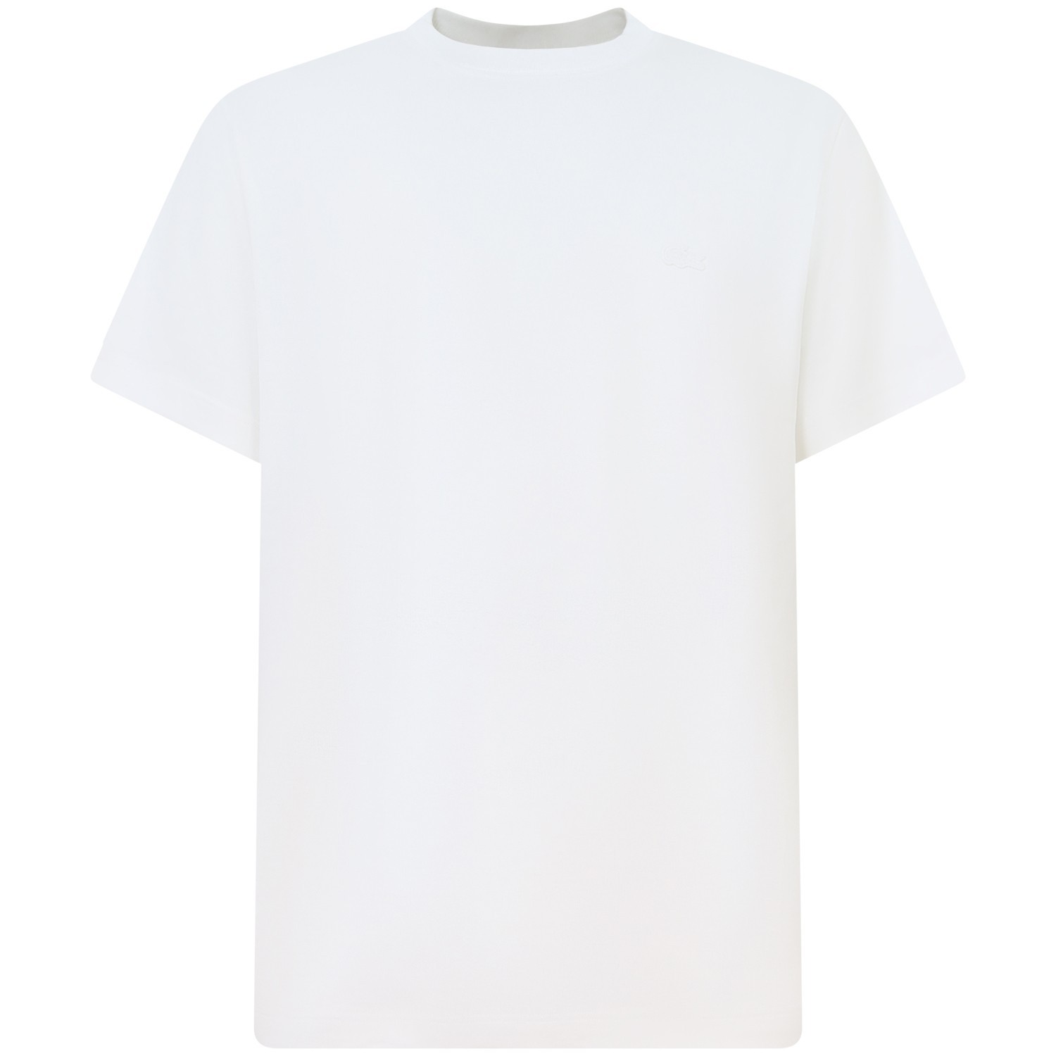 T-shirt bianca con stampa sul retro per uomo