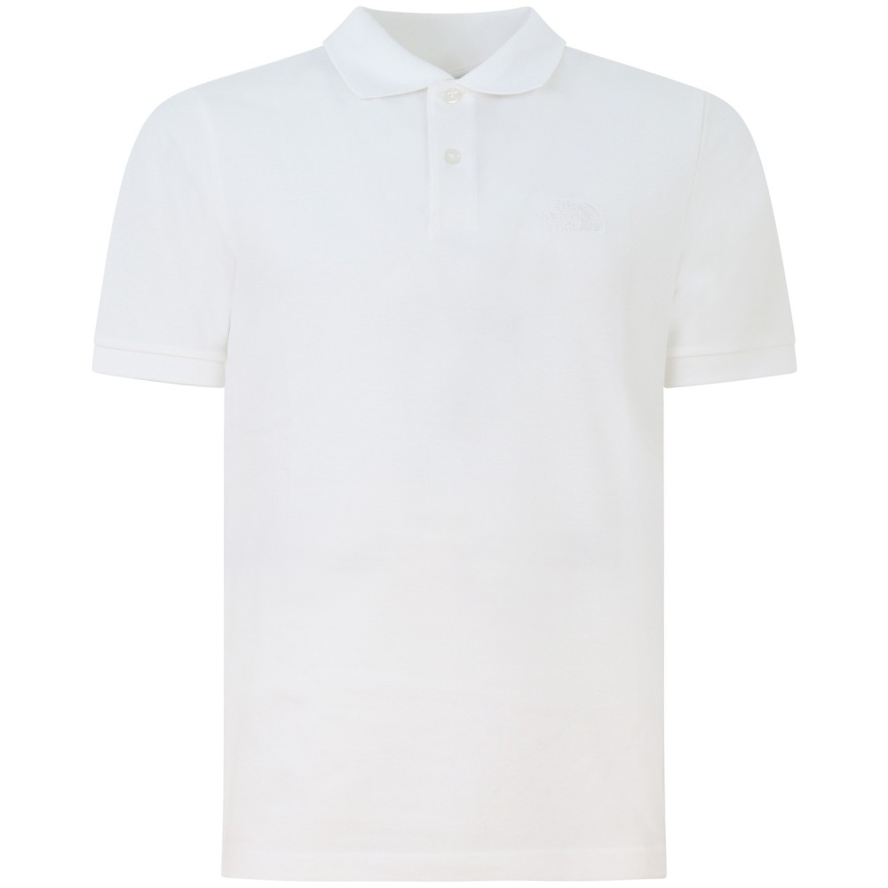 Polo bianca con mini logo per uomo